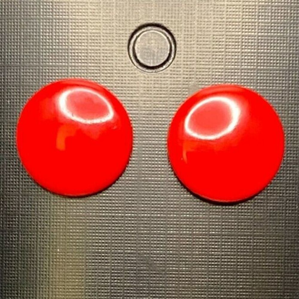 1980's Red Enamel Earrings VINTAGE